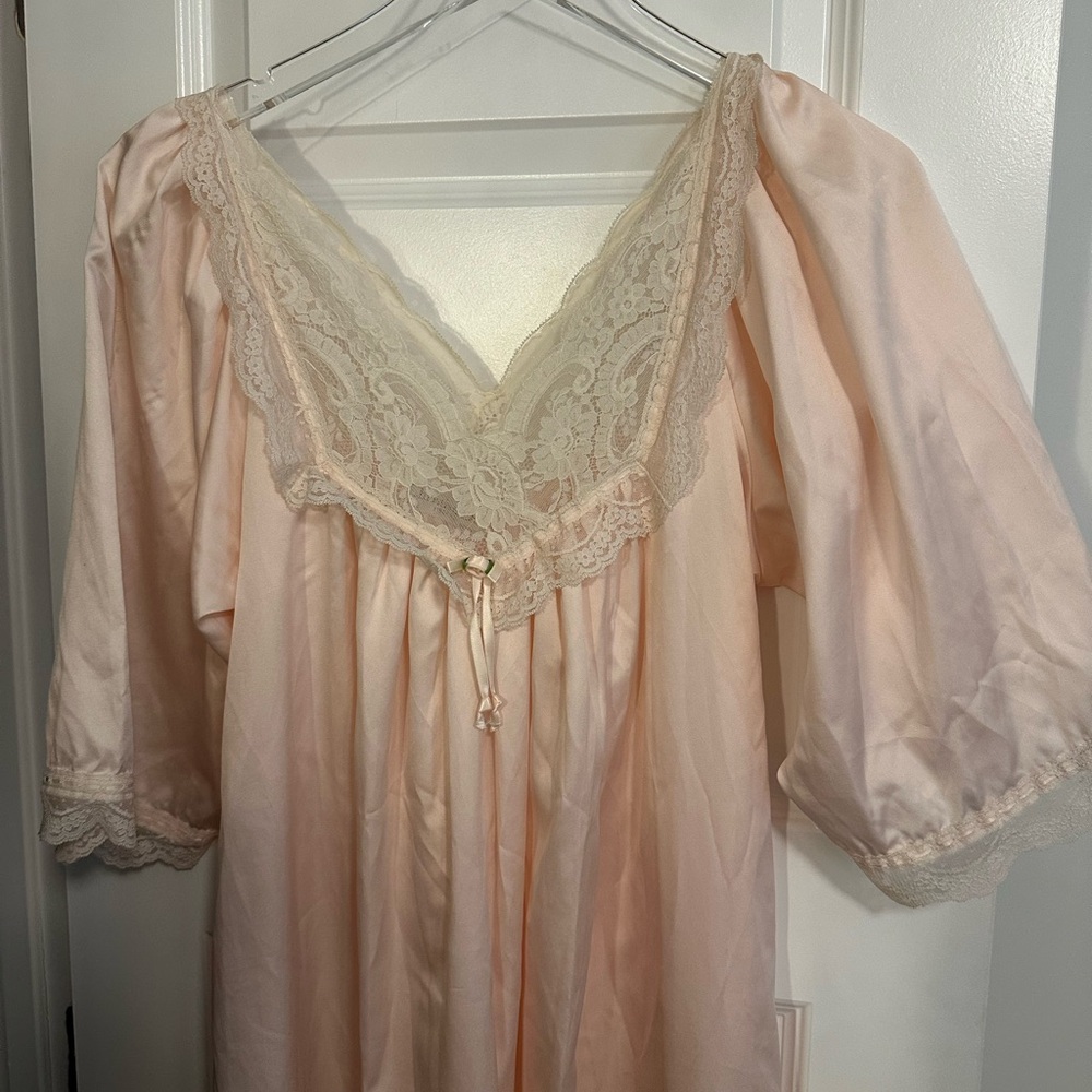 Dior Lace Trim Chemise - Soft Pink